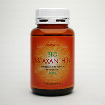 NEU: Bio-Astaxanthin 4 mg natürl. Astaxanthin 120 Kapseln vegan