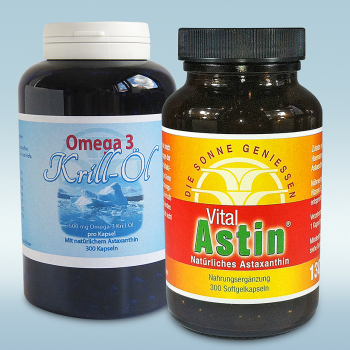 The other Super-Combination! Each 300 Capsules Omega-3 and VitalAstin